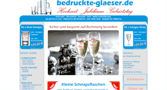 Desktop Screenshot of bedruckte-glaeser.de