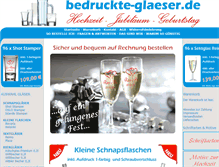 Tablet Screenshot of bedruckte-glaeser.de